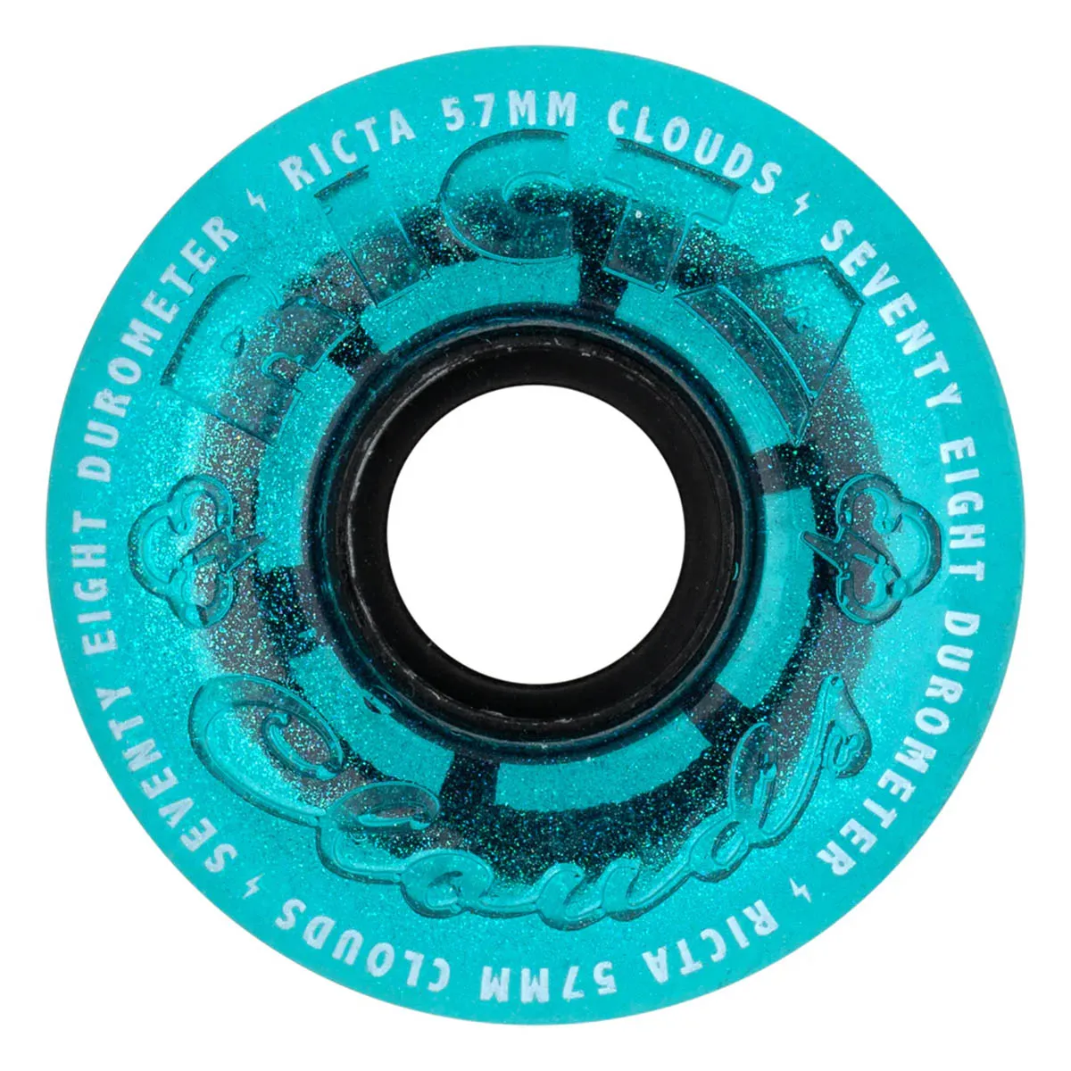 Ricta - Clouds Iridescent Blue 57MM 78A Skateboard Wheels