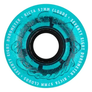 Ricta - Clouds Iridescent Blue 57MM 78A Skateboard Wheels