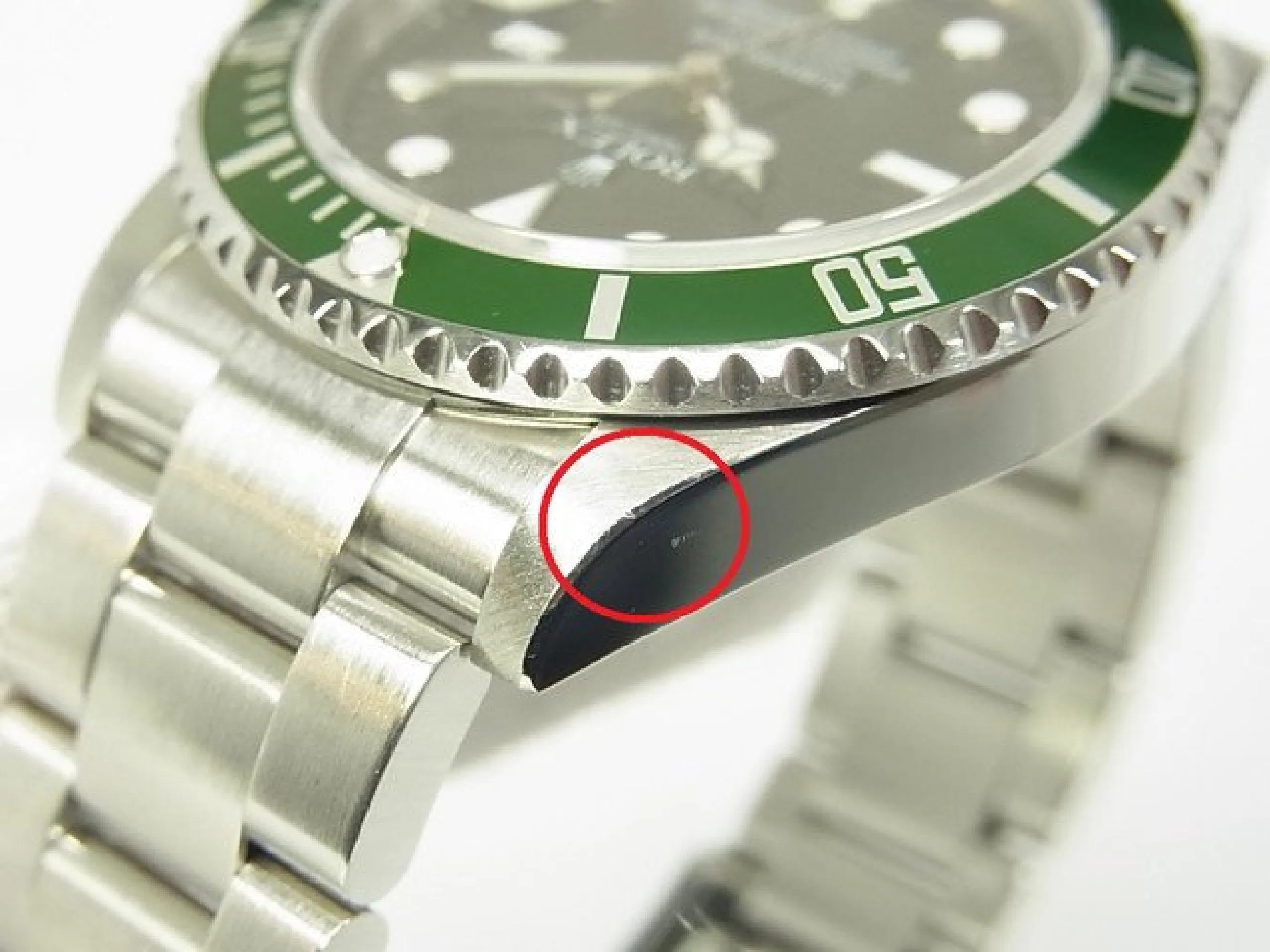 ROLEX Submariner date green bezel 16610LV M series Mens 182406440