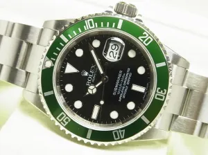 ROLEX Submariner date green bezel 16610LV M series Mens 182406440