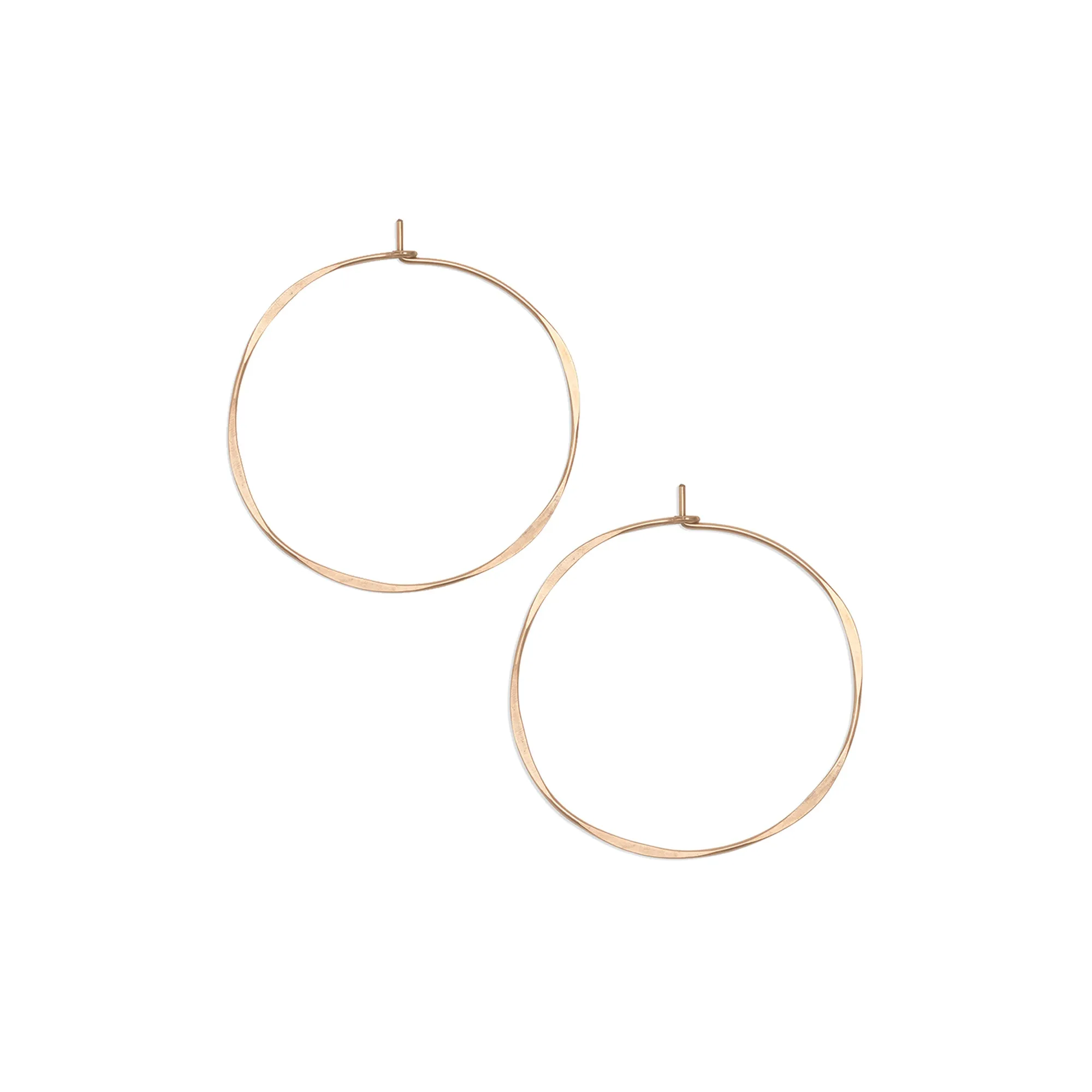Round Hoop Earrings | Wedding Party Set