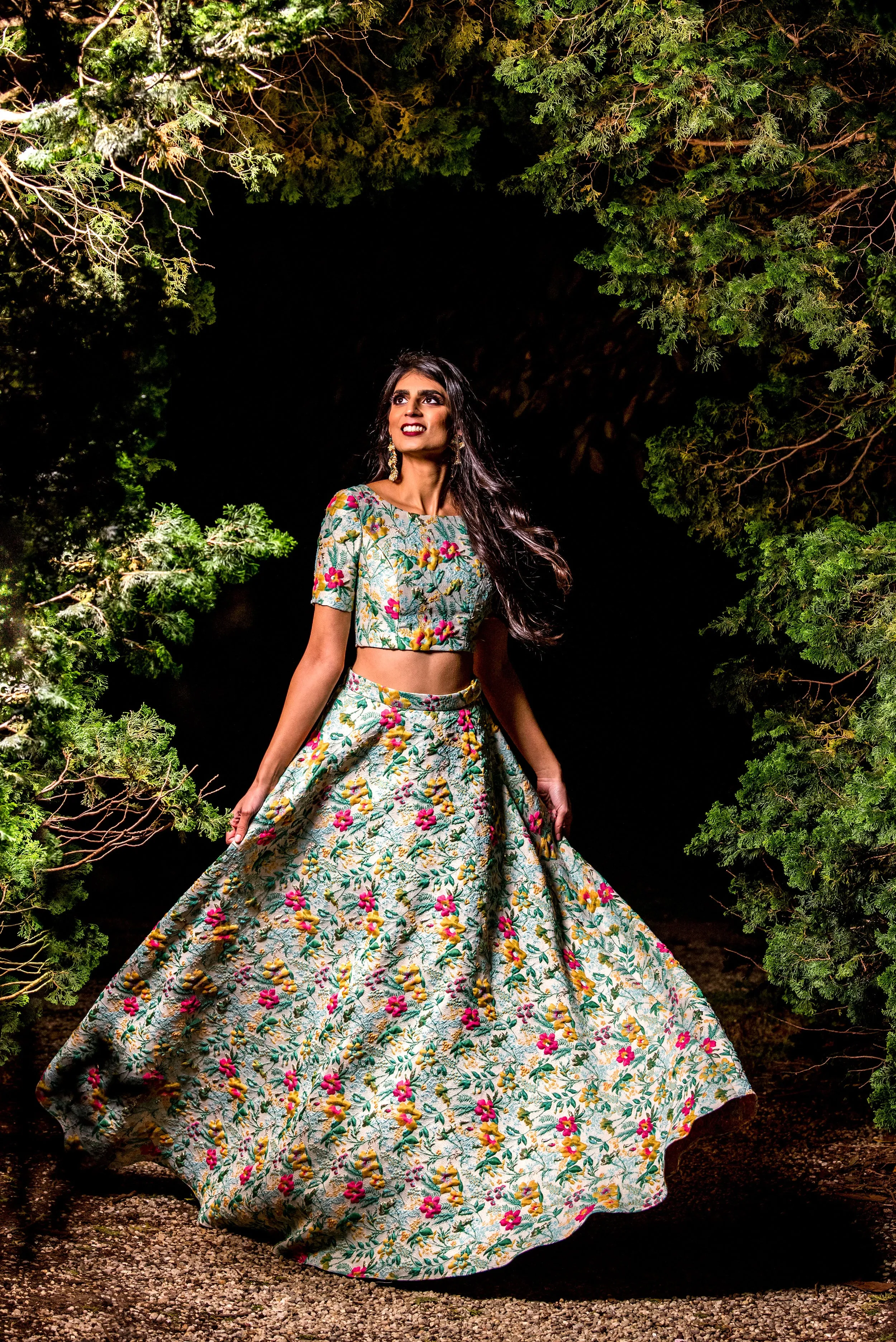 SAMEERA Jungle Jacquard Top