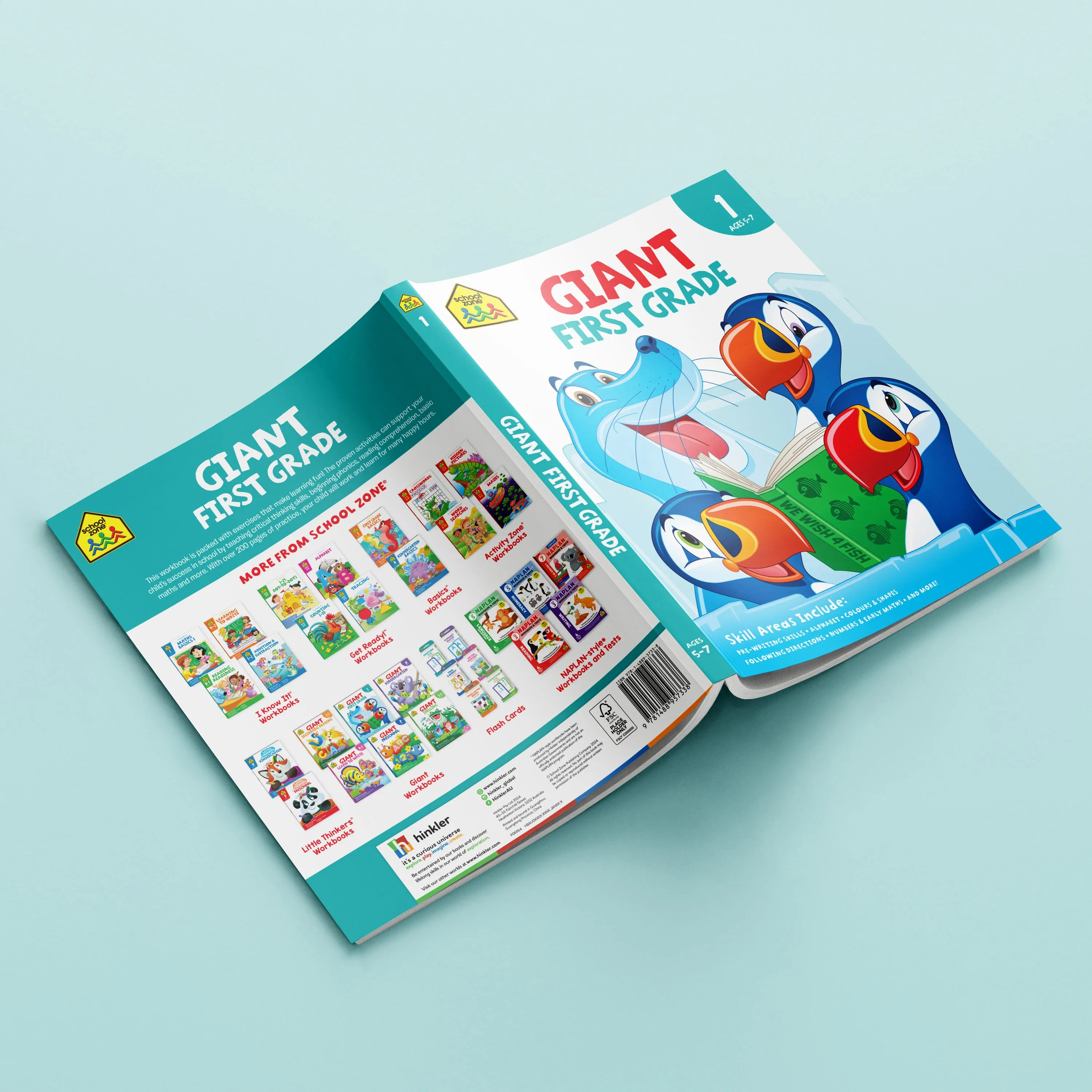 School Zone Giant Workbook First Grade
