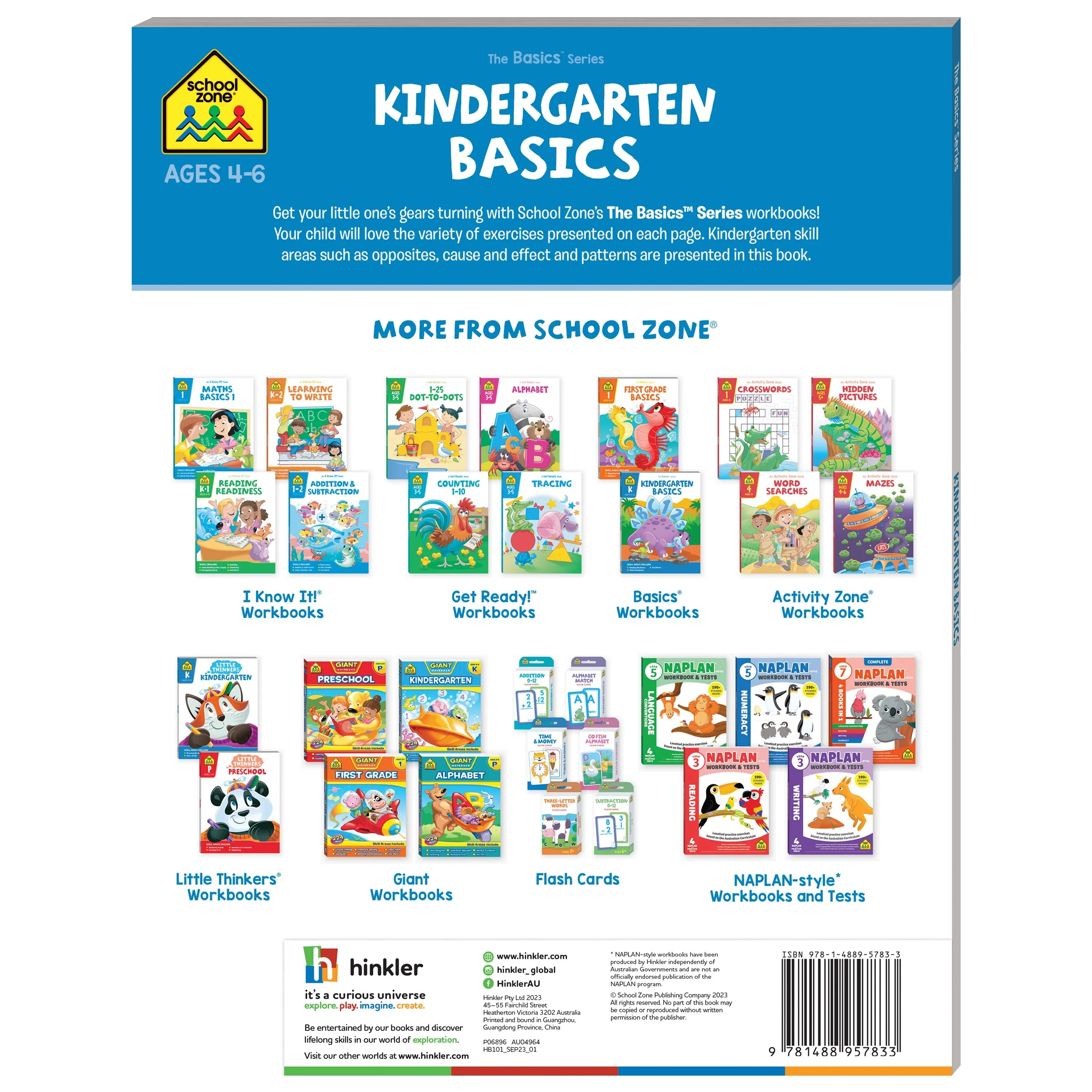 School Zone  Kindergarten Basics