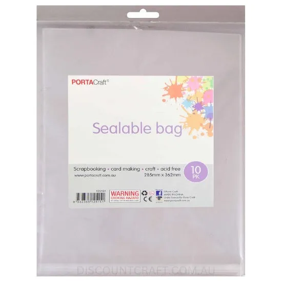Sealable Bags 285x362mm 10pk