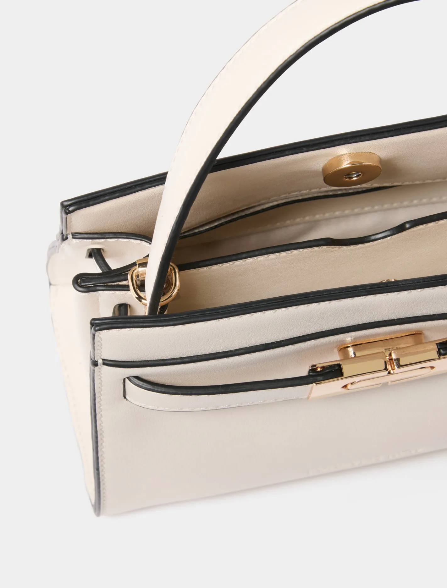 Serin Small Lock Top Handle Bag