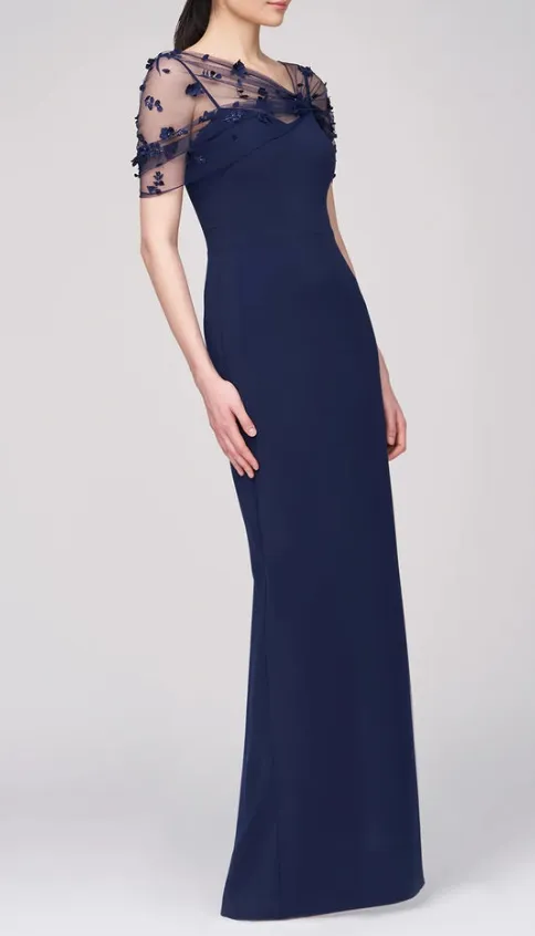 Sheath Spaghetti Straps Floor Length Mother of The Bride Dress