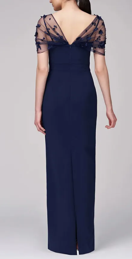 Sheath Spaghetti Straps Floor Length Mother of The Bride Dress