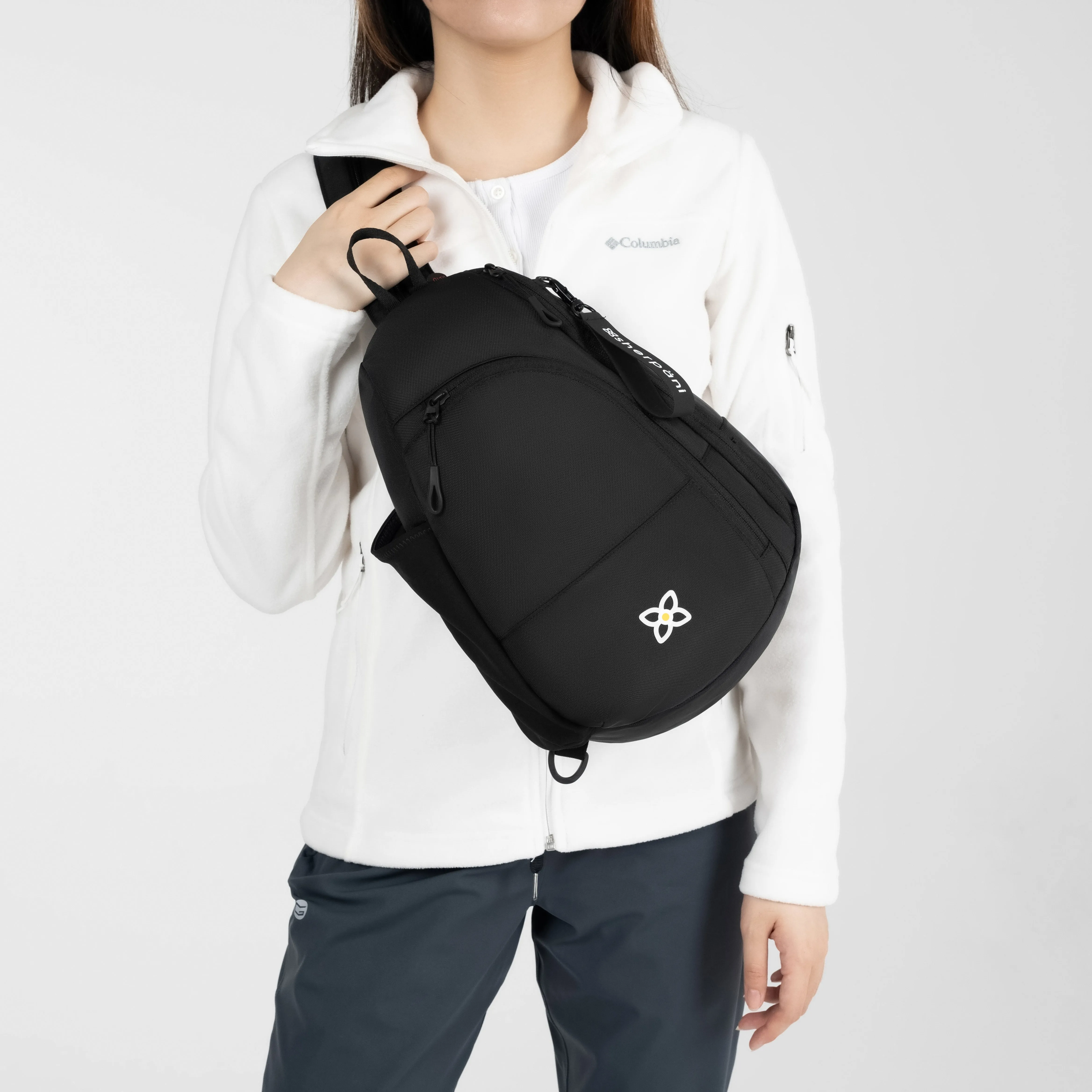 Sherpani Wayfarer Convertible Sling Backpack raven