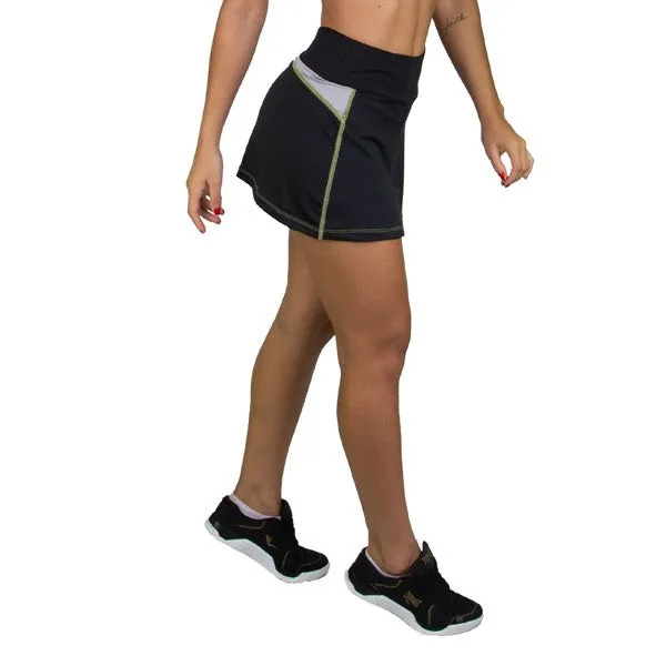 Shorts Saia Everlast Color Blocking - Preto - Feminino