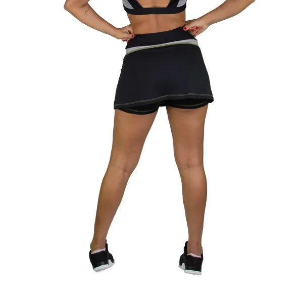 Shorts Saia Everlast Color Blocking - Preto - Feminino