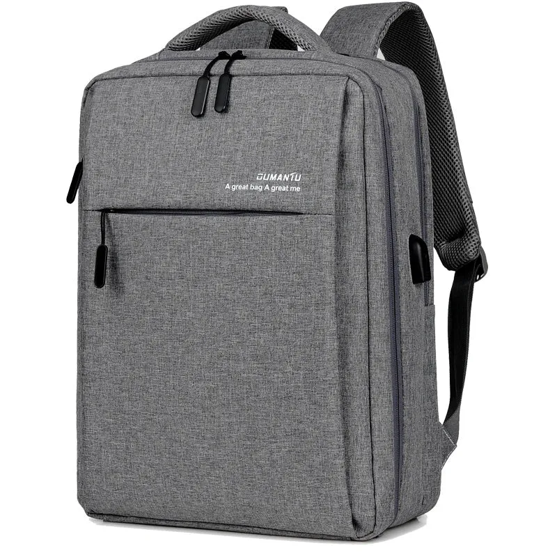 Sleek Laptop Backpack: Stylish Design, USB Charging Port, Water-Resistant