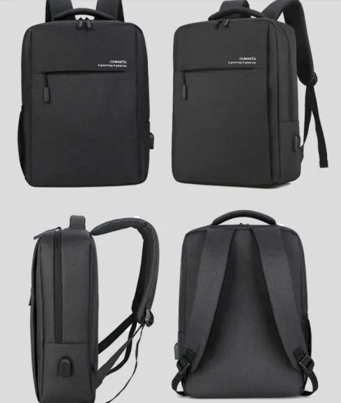 Sleek Laptop Backpack: Stylish Design, USB Charging Port, Water-Resistant