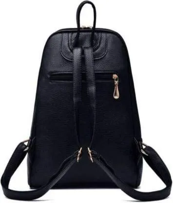 Small 8 L Backpack Casual College Backpack Bags For Women And Girls  (Black)