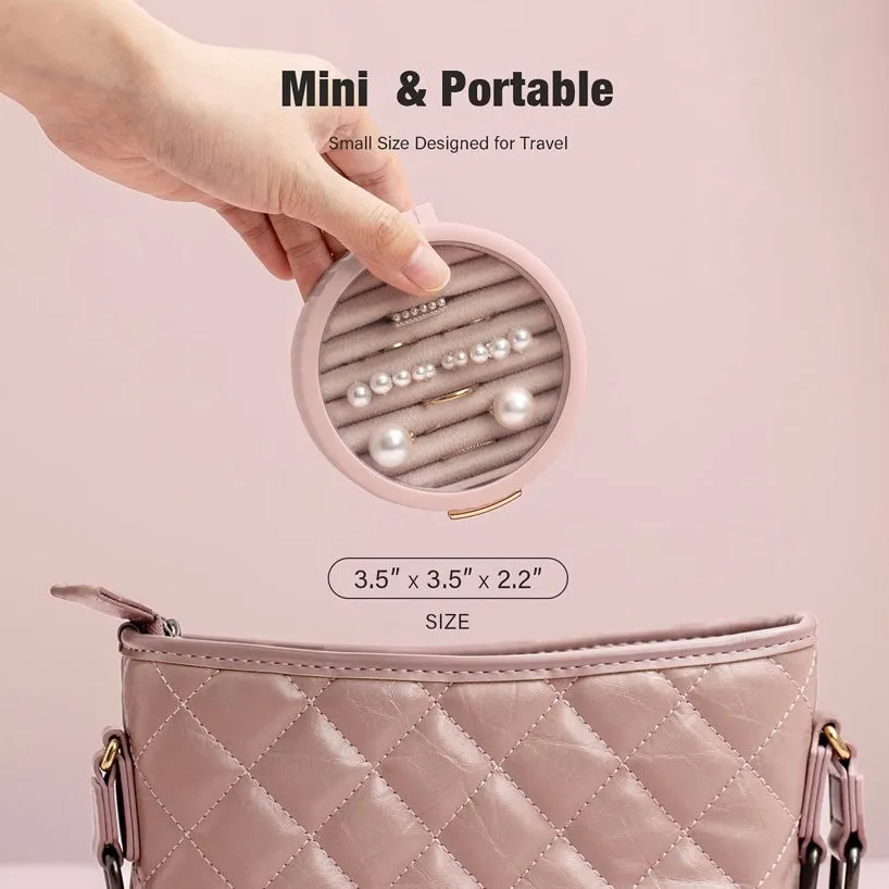 Small Portable Jewelry Box | light pink