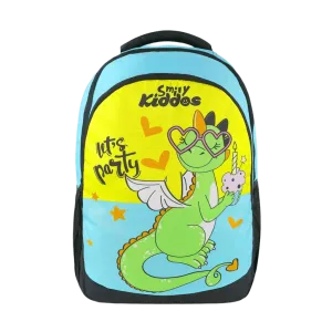 SMILY KIDDOS JUNIOR BACKPACK PARTY DRAGON YELLOW 17 INCHES