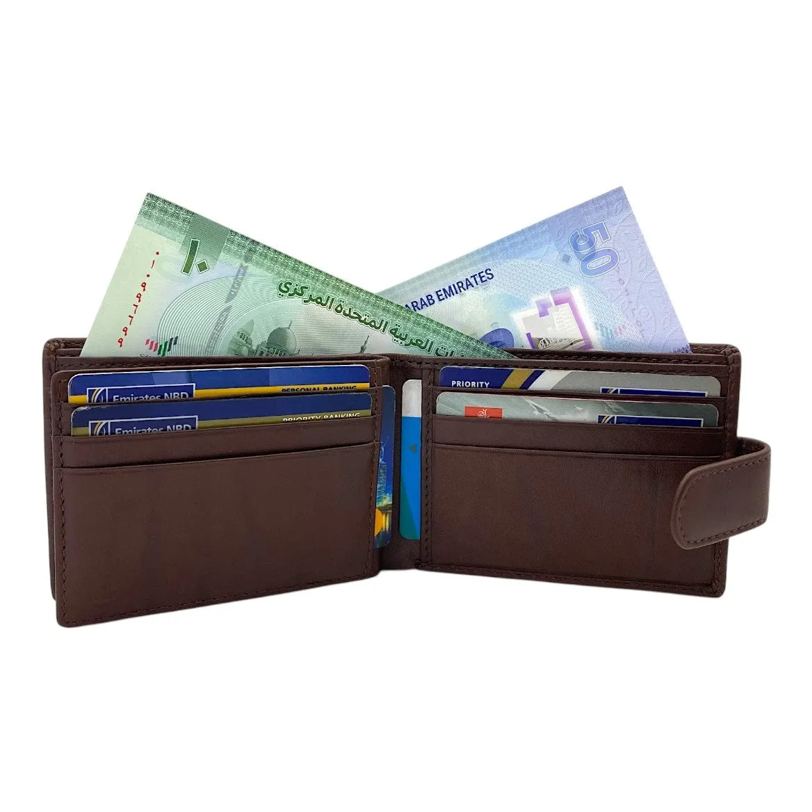 Smooth Top Grain Billfold Wallet # 1074 CC LOOP