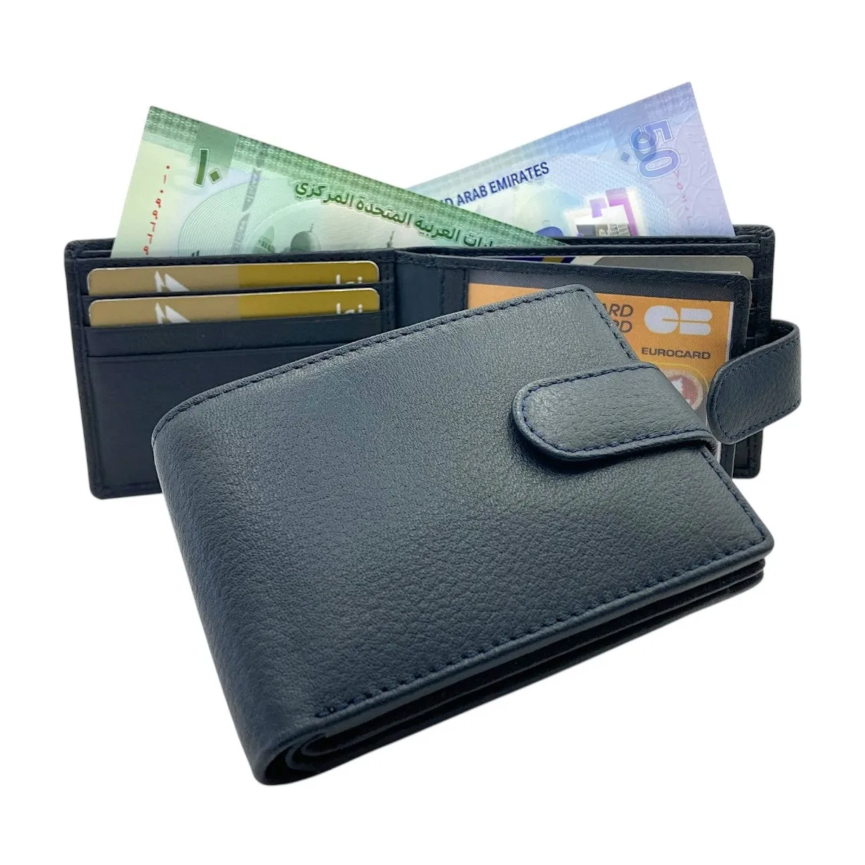 Smooth Top Grain Billfold Wallet # 1074 CC LOOP