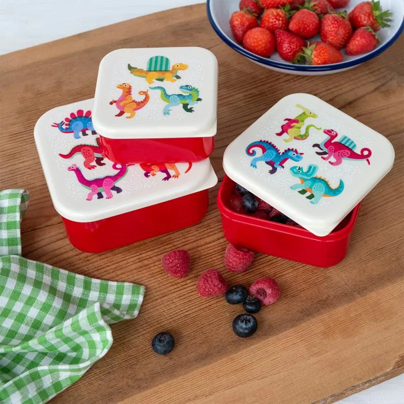 Snack Boxes Set of 3 - Baby Dinos