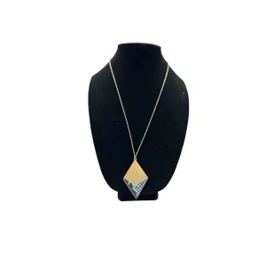 Snake Skin Diamond Shape Necklace