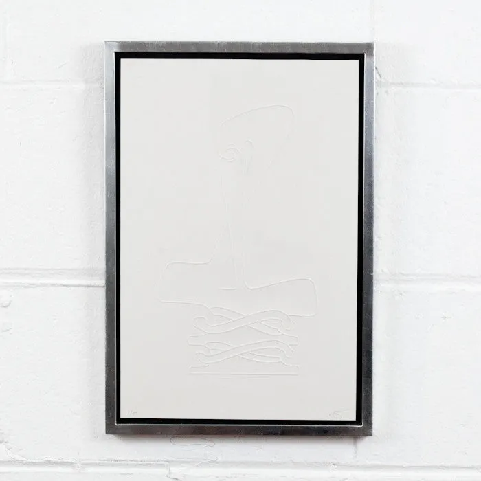 SOREL ETROG "GHOST" EMBOSSED PRINT