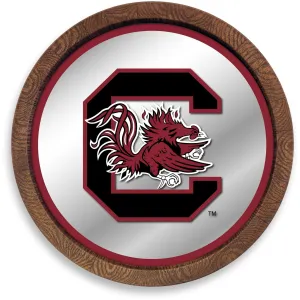 South Carolina Gamecocks: "Faux" Barrel Top Mirrored Wall Sign