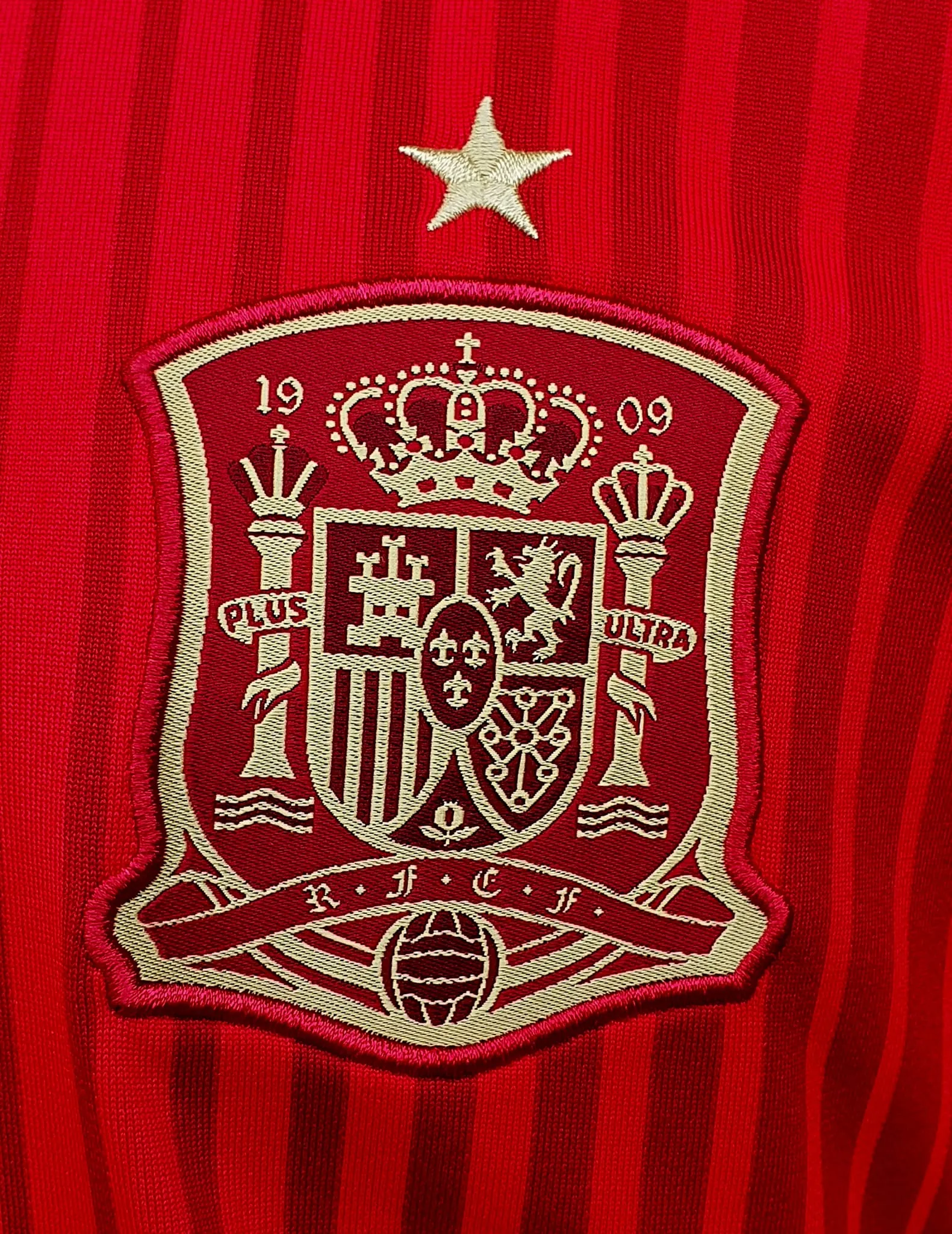 SPAIN 2014 WORLD CUP QUALIFICATION HOME JERSEY ADIDAS CLIMACOOL SHIRT CAMISETA MEDIUM  # G85279
