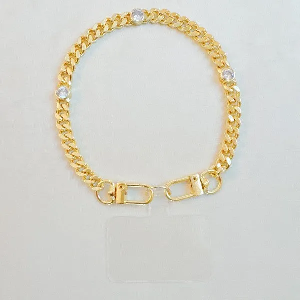 Sparkle Over The Chain Phone Wrist Lanyard