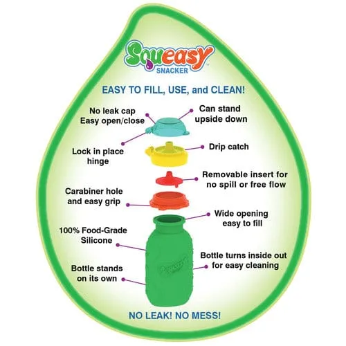 Squeasy Gear Squeasy Snacker - Green 3.5 OZ
