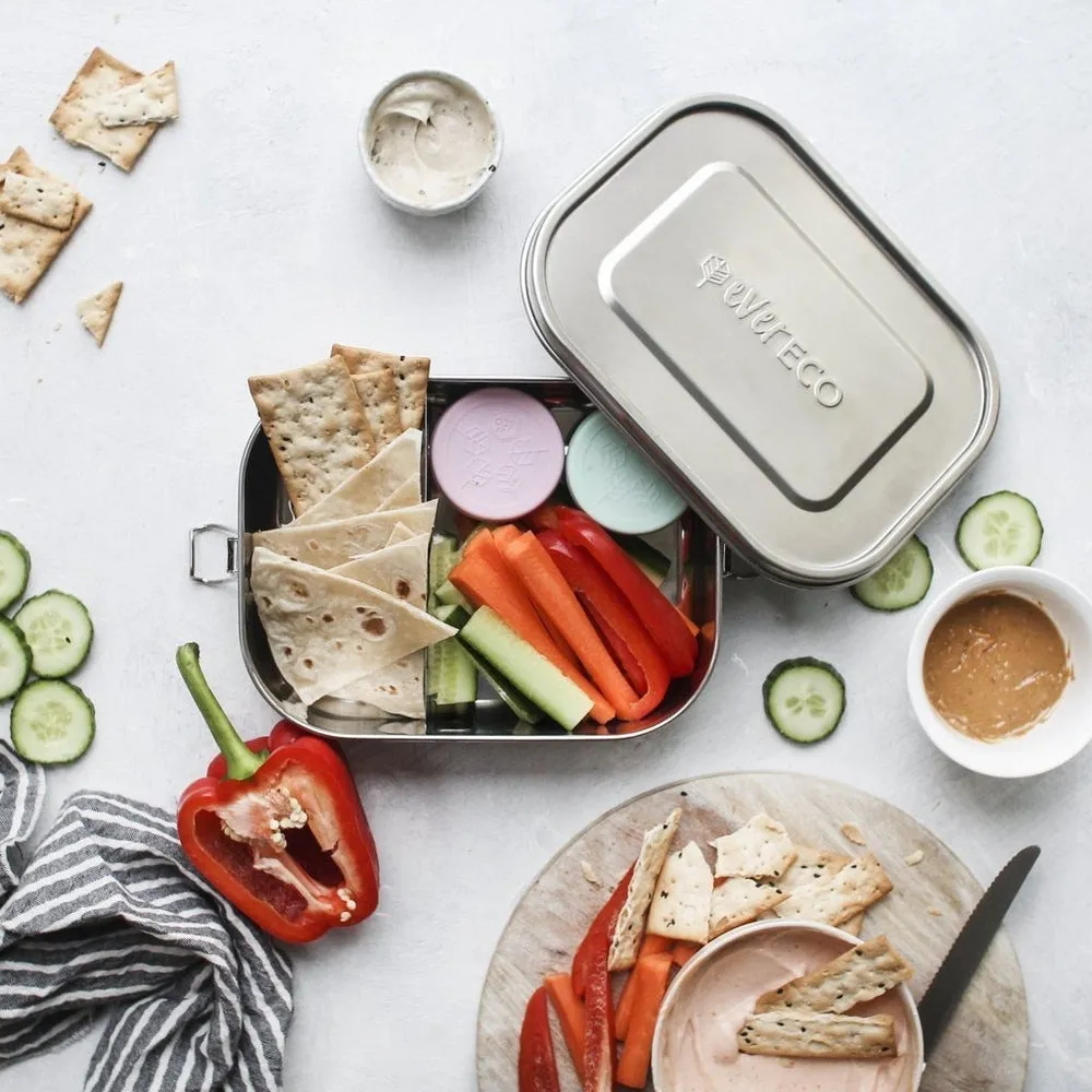 Stainless Steel Bento Lunch Box with Removable Divider | Ever Eco
