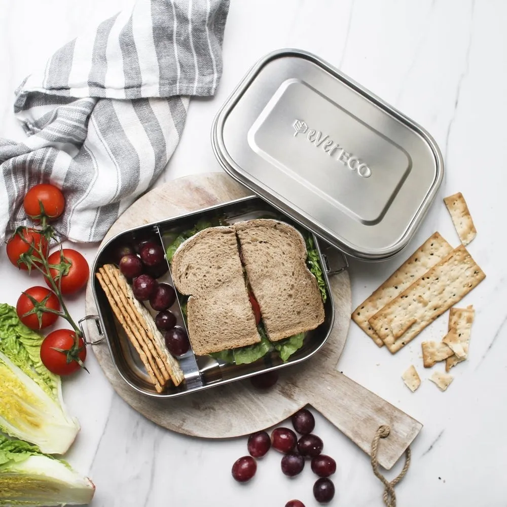 Stainless Steel Bento Lunch Box with Removable Divider | Ever Eco