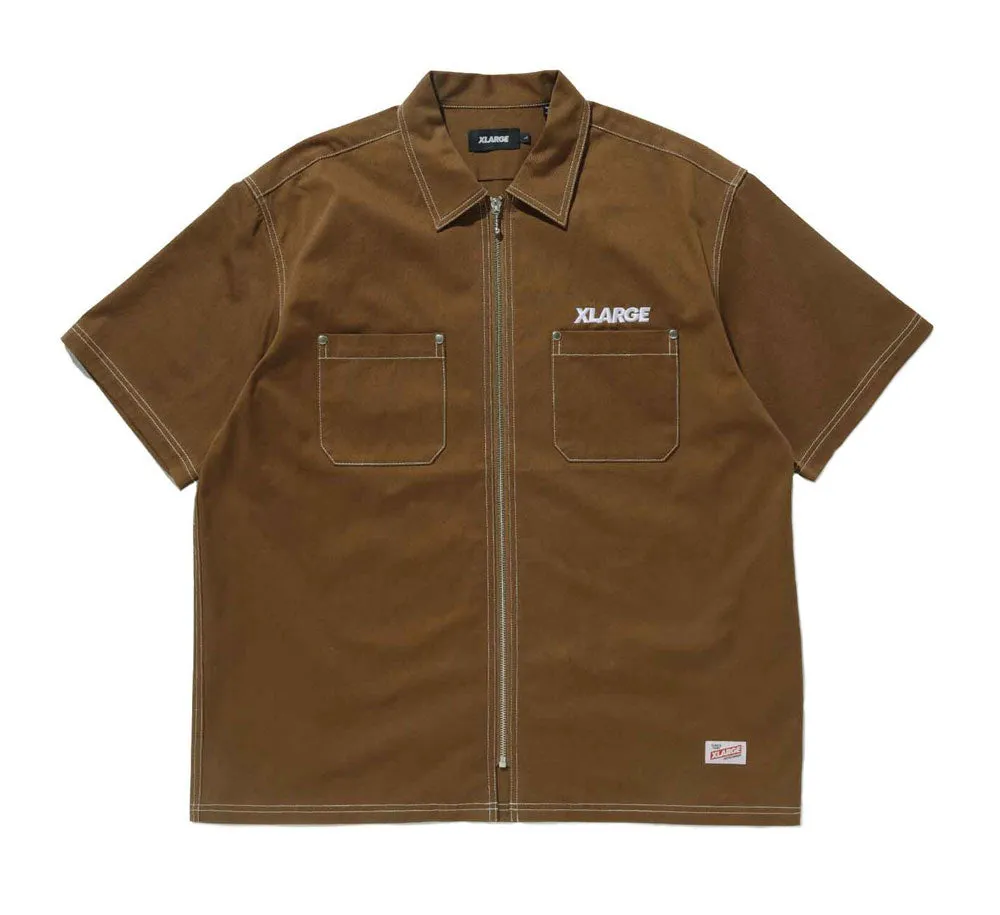 STANDARD LOGO ZIP WORK SHIRT