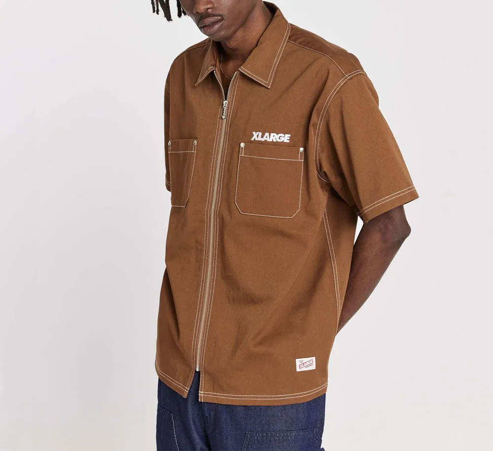 STANDARD LOGO ZIP WORK SHIRT