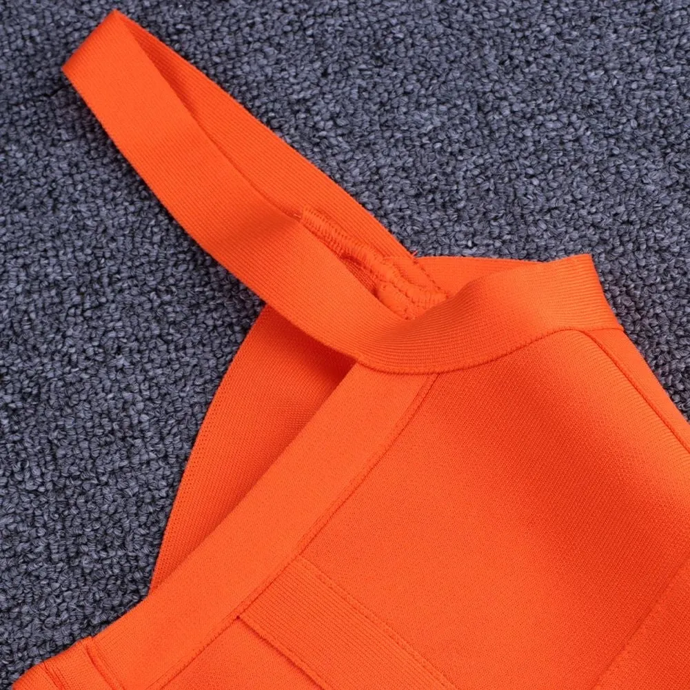 Strappy Sleeveless Backless Mini Bandage Dress