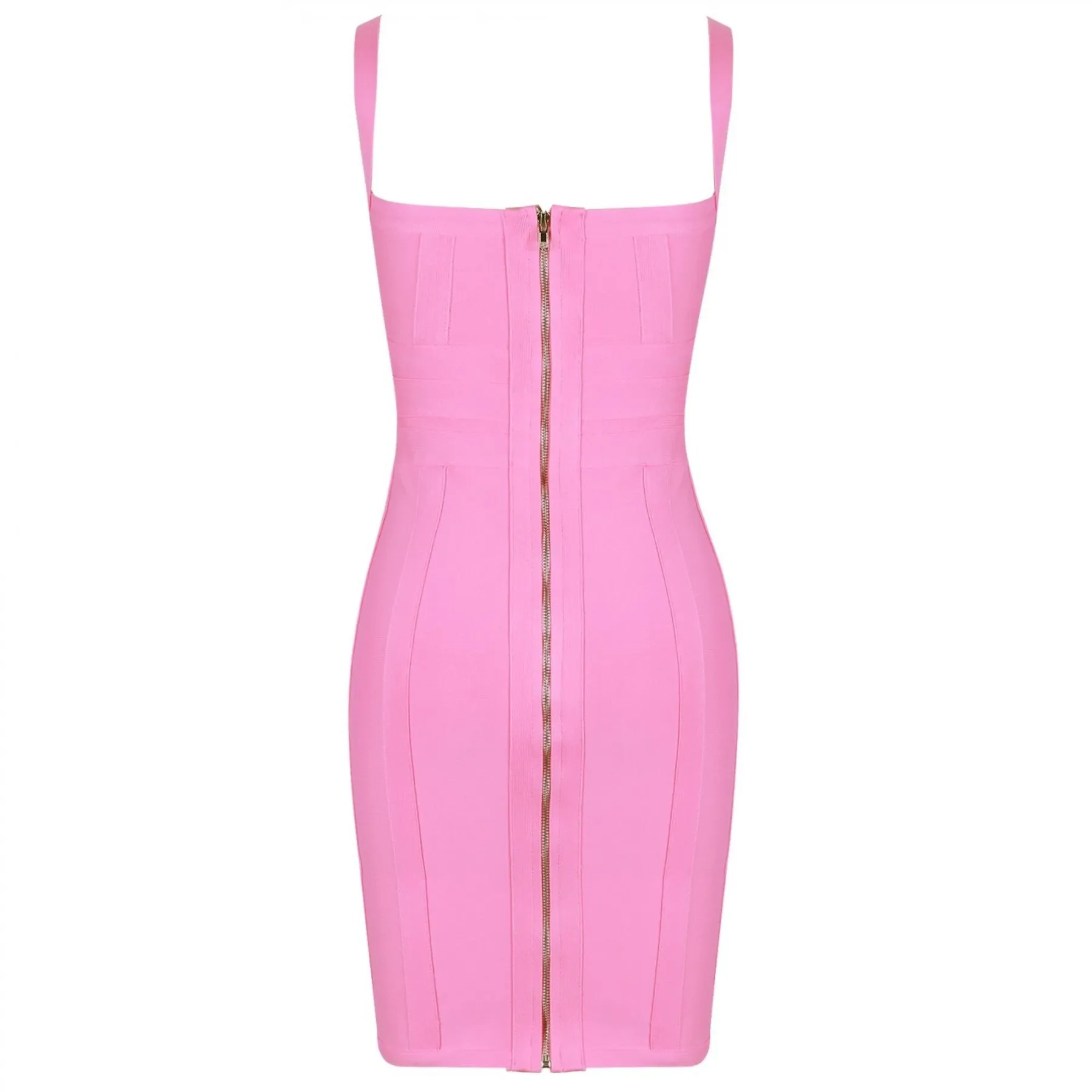 Strappy Sleeveless Backless Mini Bandage Dress