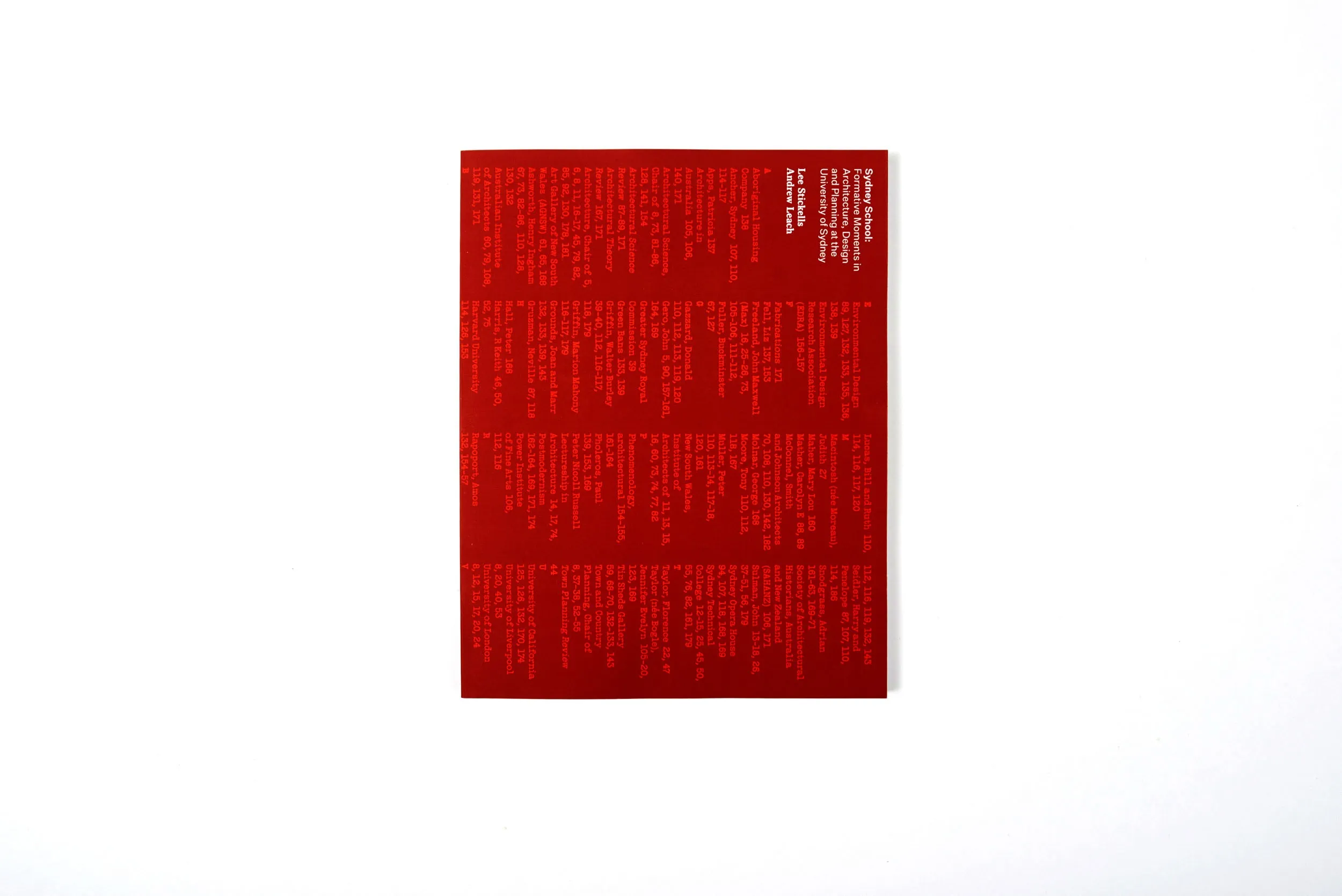 Sydney School: Formative Moments in Architecture, Design and Planning at the University of Sydney