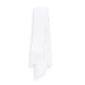 Taffeta Party Sash -- White