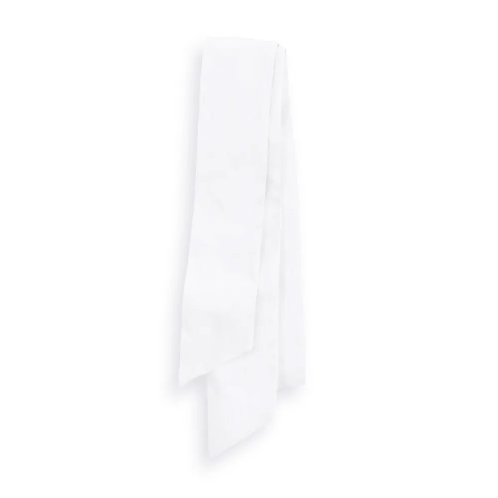Taffeta Party Sash -- White