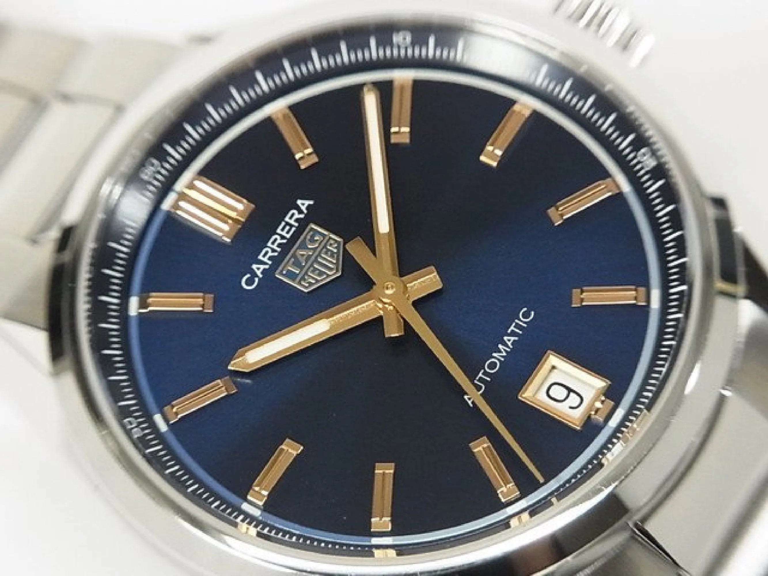 TAG HEUER Carrera date 36 MM blue WBN2311.BA0001 Mens 184059677