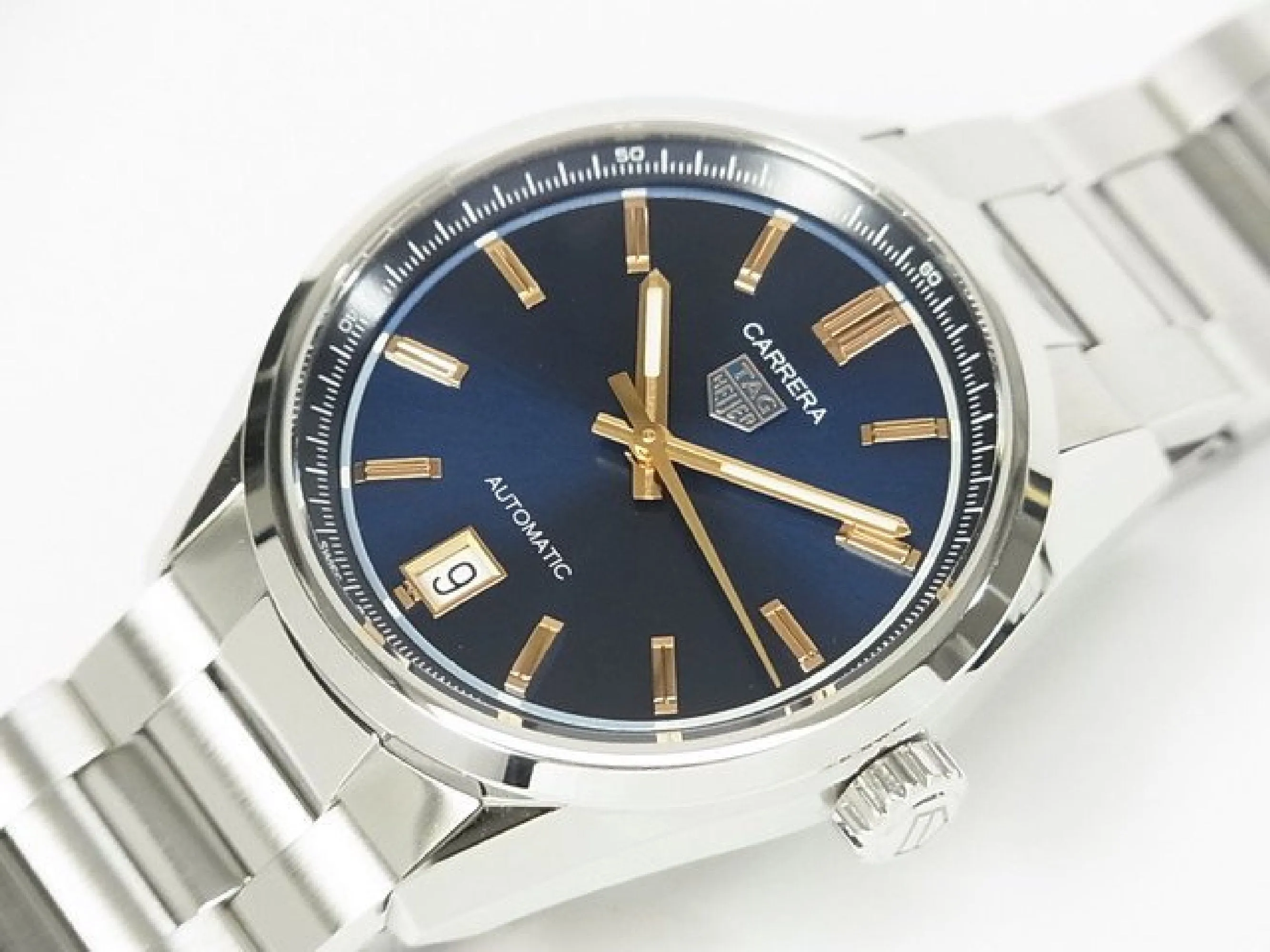 TAG HEUER Carrera date 36 MM blue WBN2311.BA0001 Mens 184059677