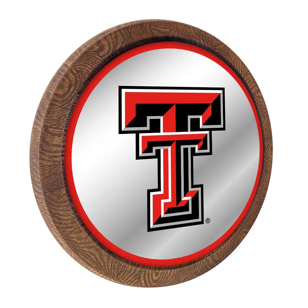Texas Tech Red Raiders: Mirrored Barrel Top Mirrored Wall Sign