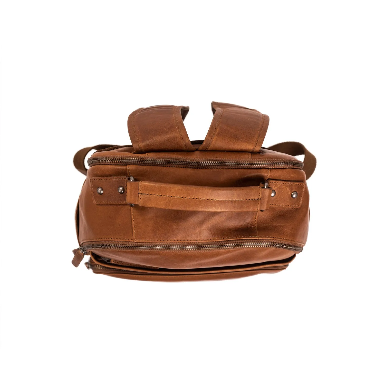 The Chesterfield Brand -Austin Waxed Backpack – Cognac C5801843