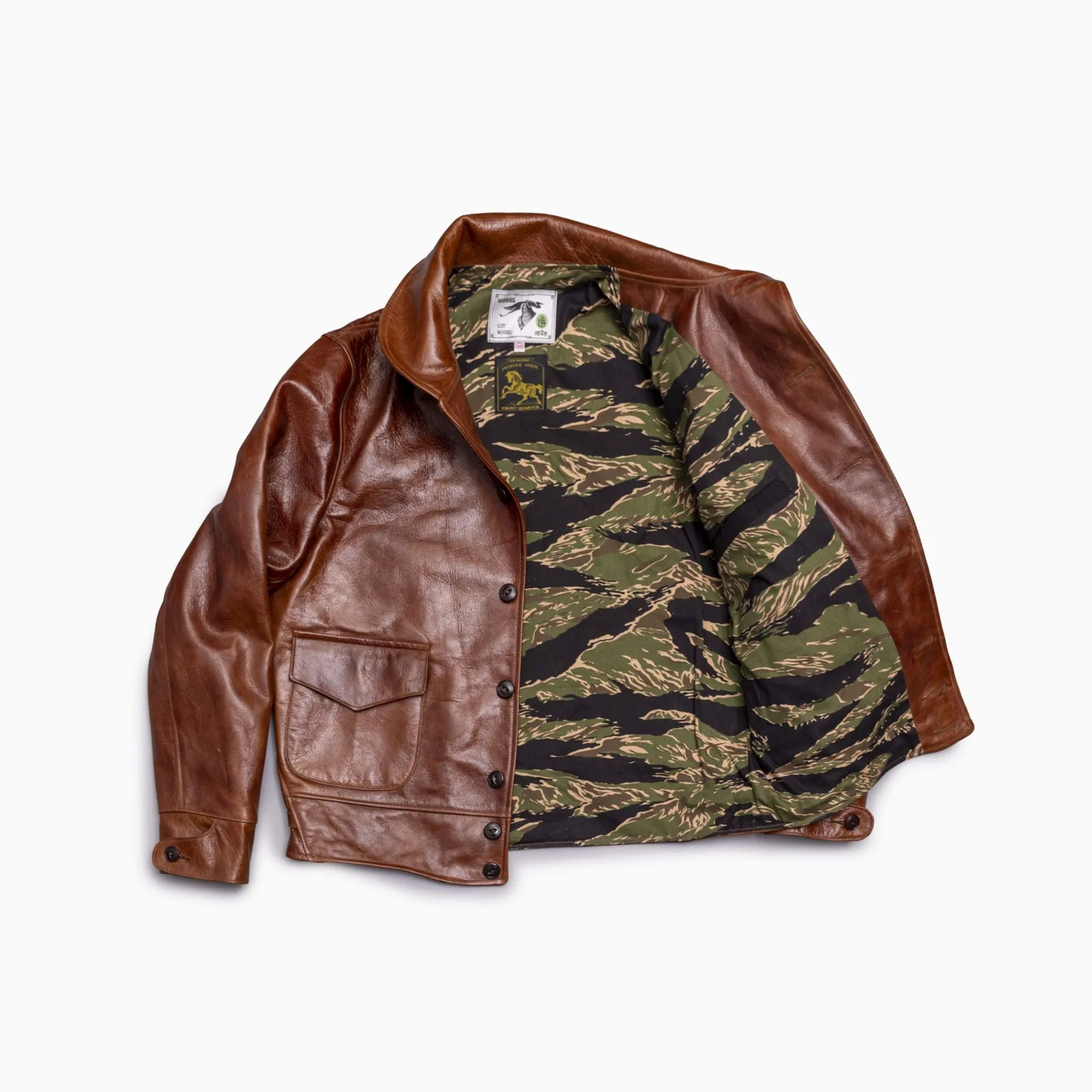 The Heron A-1 - Medium Brown Shinki Horsehide Oil Finish