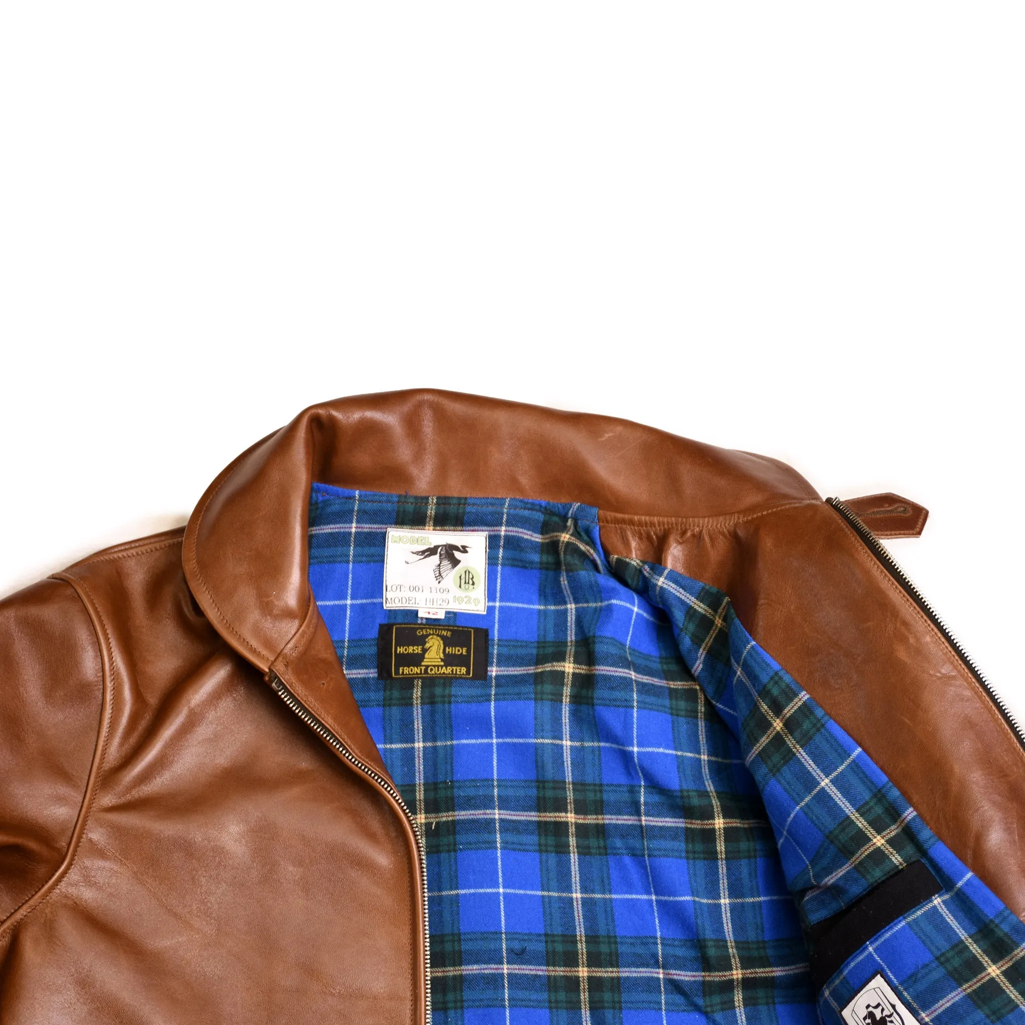 The Heron Zip - Medium Brown Shinki Horsehide Oil Finish