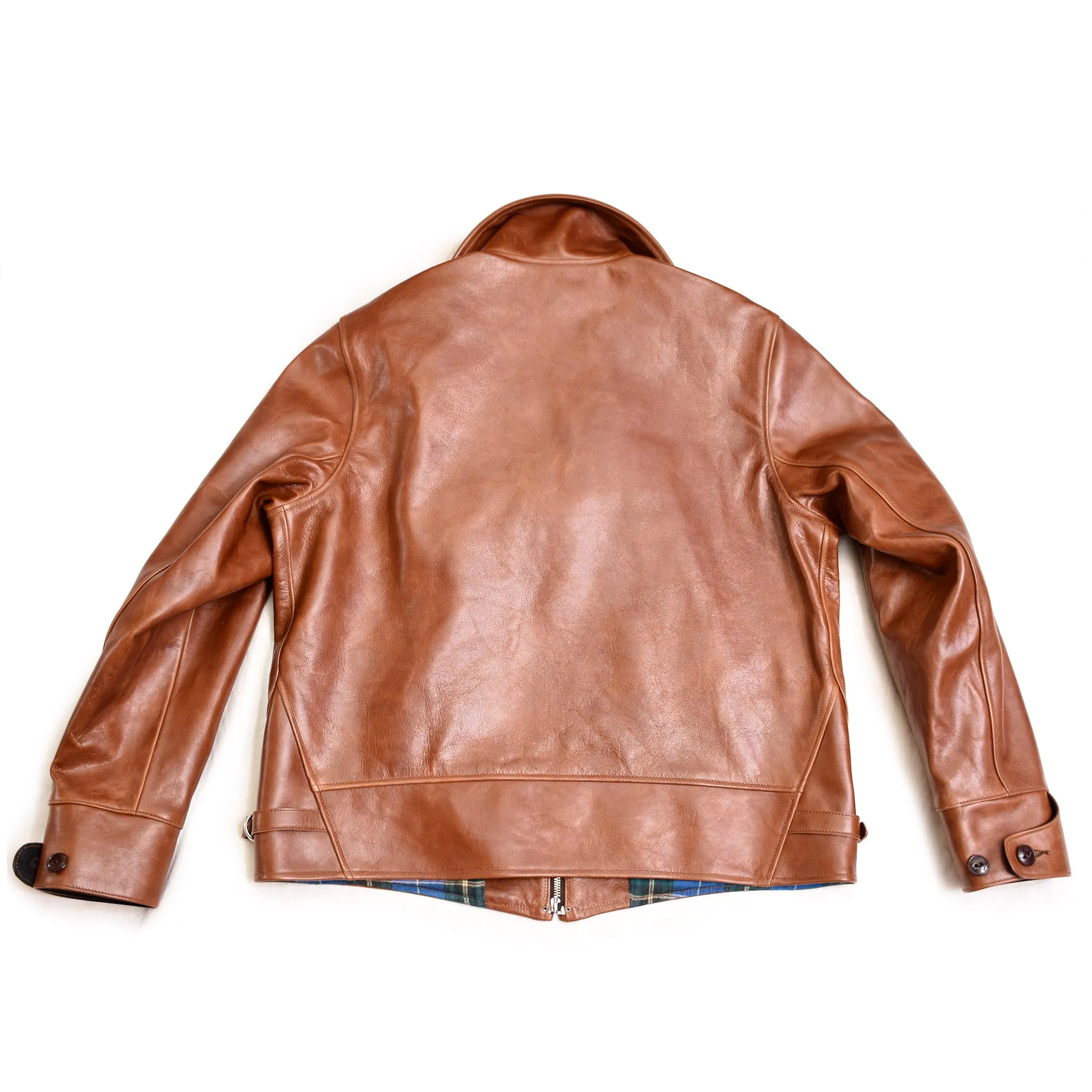 The Heron Zip - Medium Brown Shinki Horsehide Oil Finish