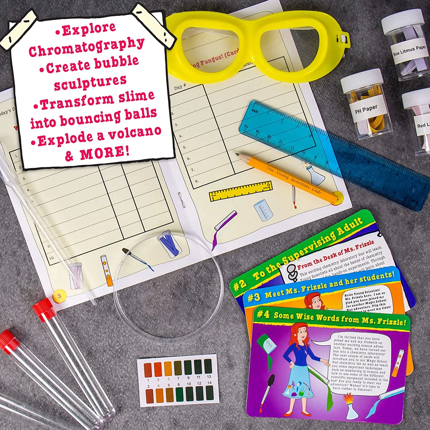 The Magic School Bus - Chemistry Lab, Great hands on learning educational science STEM kit which encourages STEM learning for ages 5  Retails $58 
