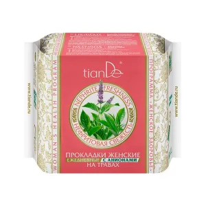 Tiande Nephrite Freshness Herb Daily Panty Liners with Anions, 20pcs
