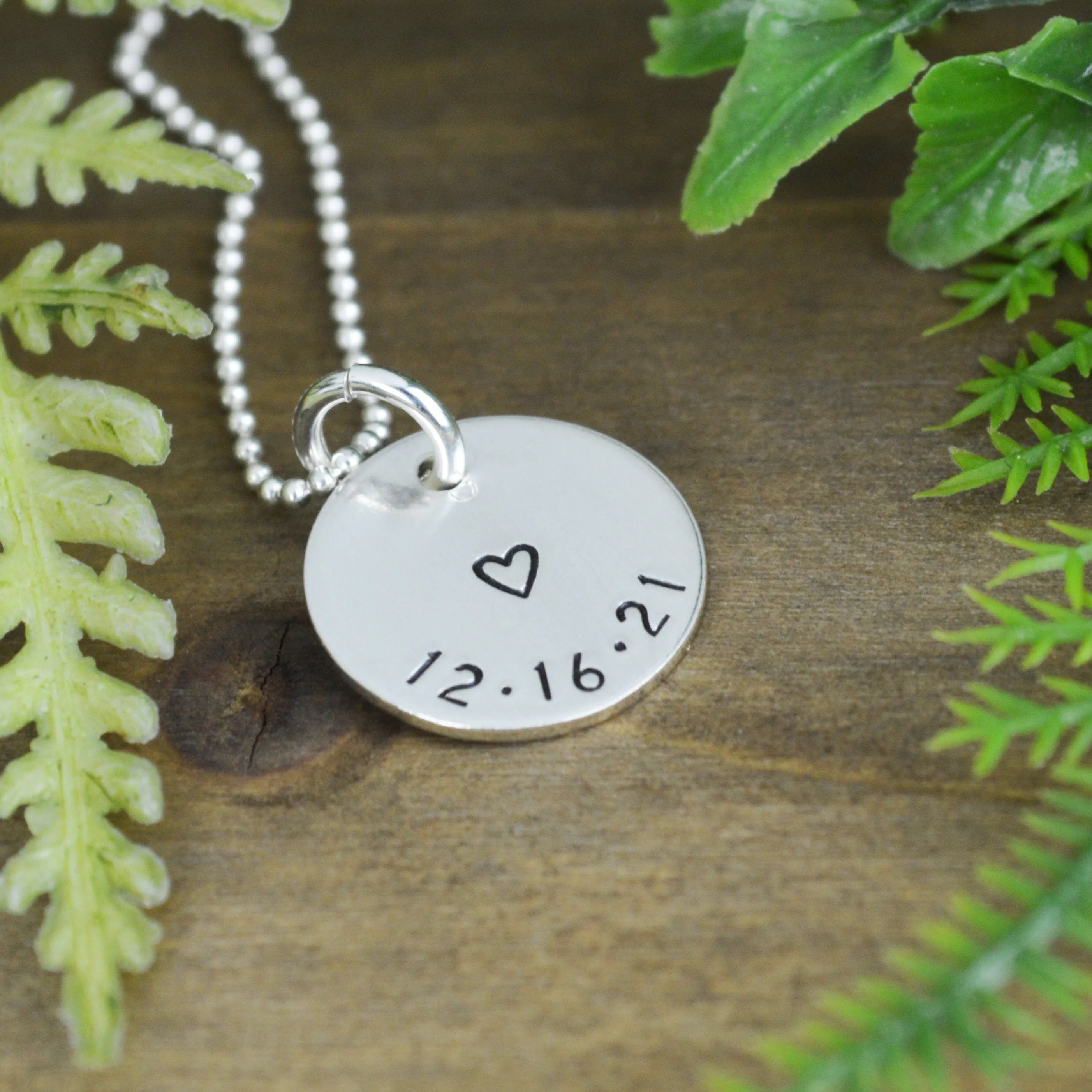 Tiny Date Necklace