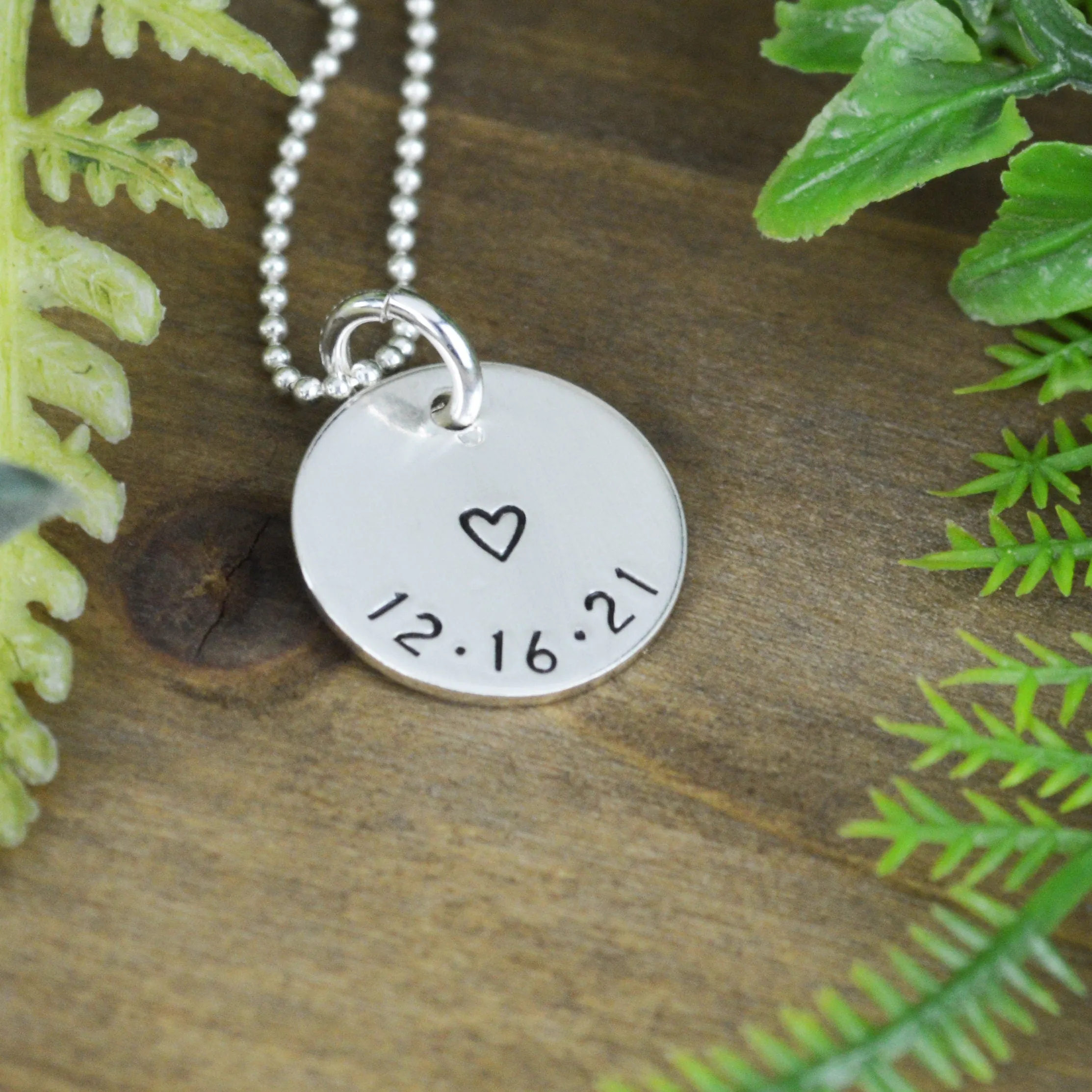Tiny Date Necklace