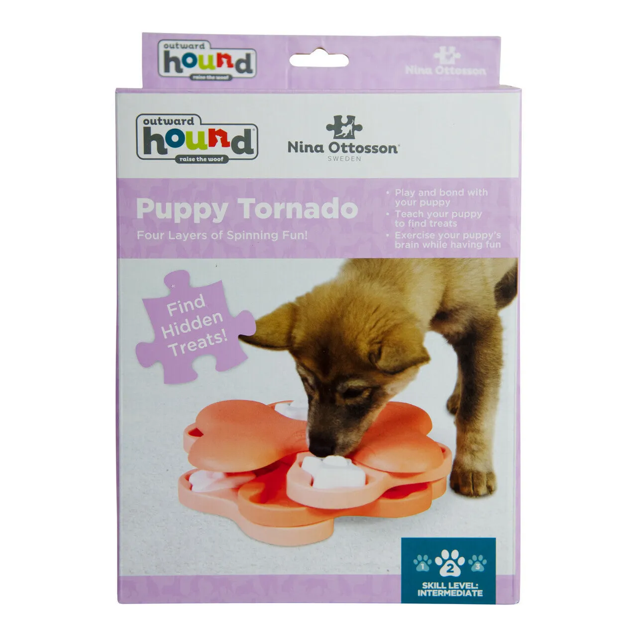Tornado Interactive Dog Puzzle  -  LEVEL 2 (PUPPIES)